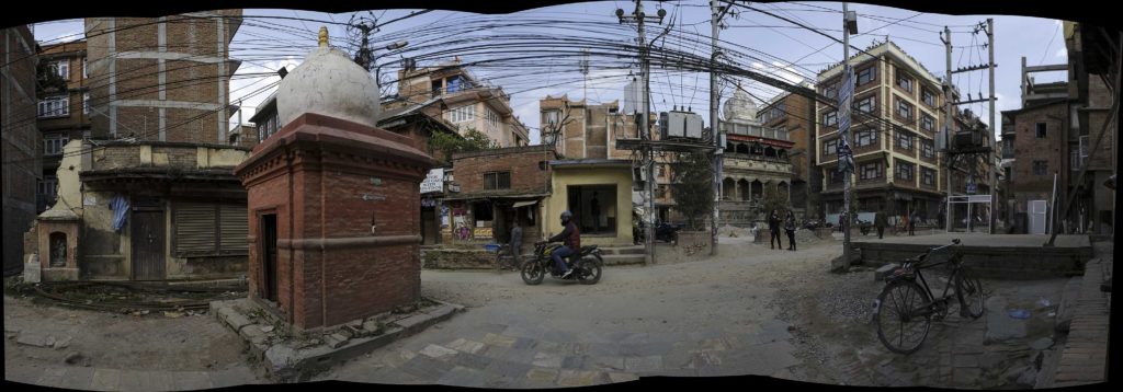 Népal, Patan, panoramique, scène de rue, photo Emmanuel Perrin